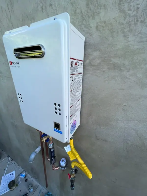 Tankless water heater installation for Wolf Lick homes